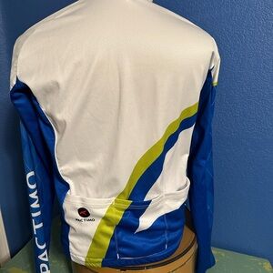 Pactimo Men's Blue and White Cycling Jacket - XL